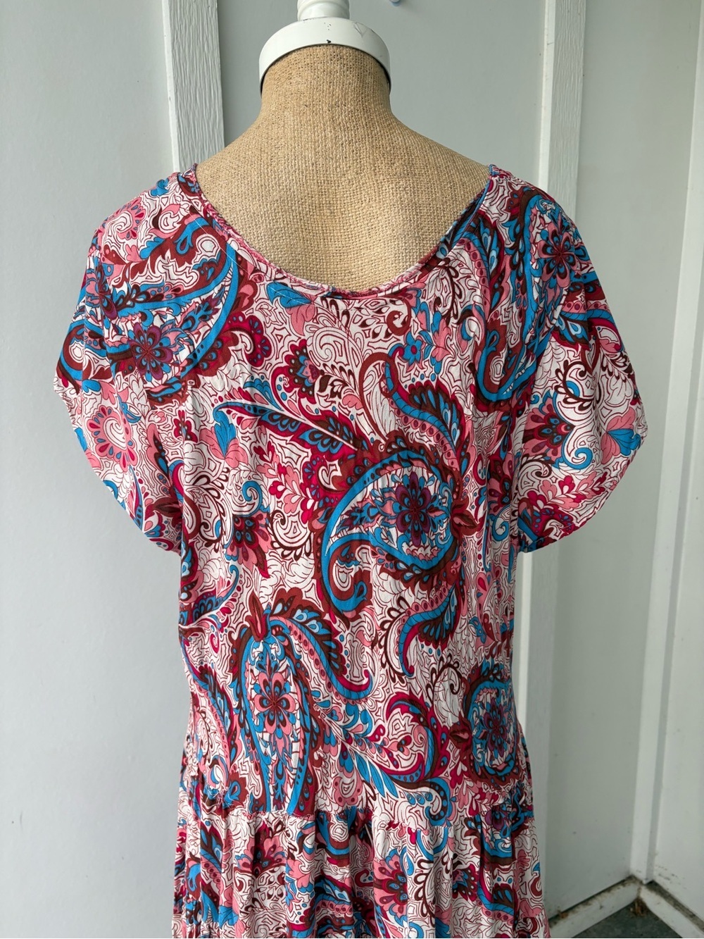 Soft Surroundings Kara Maxi Dress in Framboise Paisley 2X - Picture 6 of 10